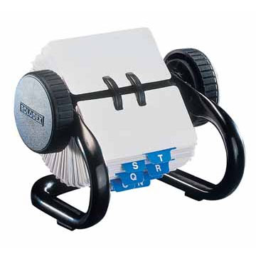 Rolodex voor fiches