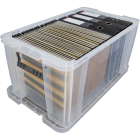 EZY Box 54L - Transparante A4 archiefdoos met grijse handvaten_6