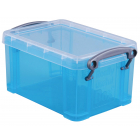 Really Useful Box 0,7 liter, transparant helblauw