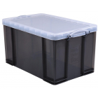 Really Useful Box opbergdoos 84 liter, transparant gerookt