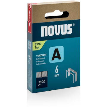 Novus nietjes A 53/6, doos met 1800 stuks