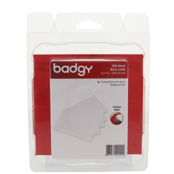 Badgy 100 blanco, dikke kaarten van 0,76 mm, voor Badgy 100 of Badgy 200