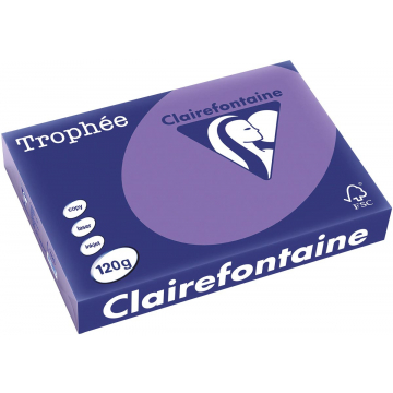 Clairefontaine Trophée Intens, gekleurd papier, A4, 120 g, 250 vel, violet