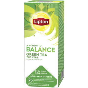 Lipton thee Feel Good Selection, Groene thee, doos van 25 zakjes