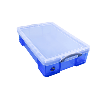 Opbergbox Really Useful 33 liter 710x440x165mm transparant blauw