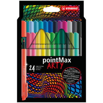 Viltstift STABILO pointmax Arty etui ÃÂ  24 kleuren