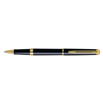 Rollerpen Waterman HÃÂ©misphÃÂ¨re black lacquer GT fijn