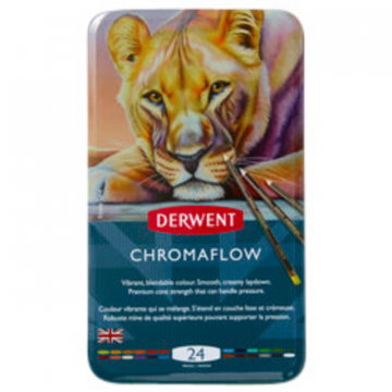 Kleurpotloden Derwent Chromaflow set ÃÂ  24 kleuren