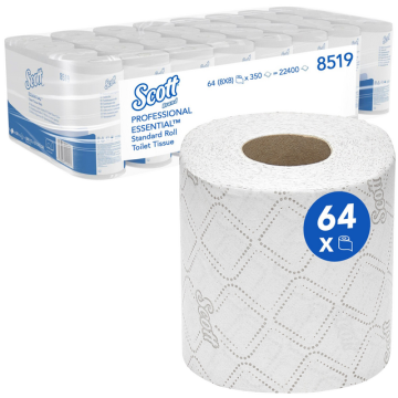 Toiletpapierdispenser Kimberly Clark Aquarius gevouwen wit 6946