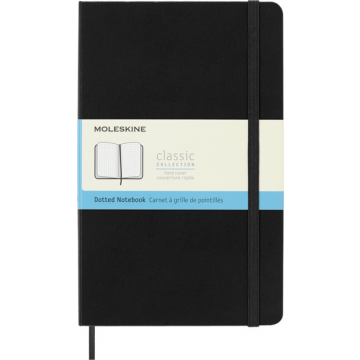 Notitieboek Moleskine large 130x210mm dots hard cover zwart