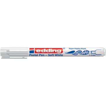 Edding Soft Pastel pen, wit