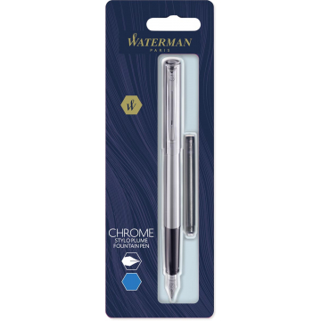 Waterman vulpen Allure, fijne punt, op blister, chroom