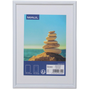 MAULart fotolijst , kunststof frame, ft 13 x 18 cm , wit