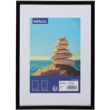 MAULart fotolijst , kunststof frame, ft 15 x 21 cm , zwart