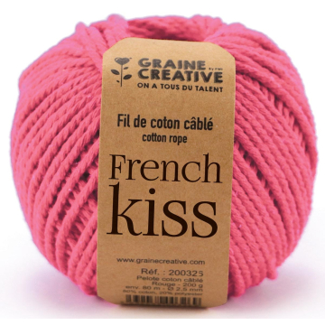 Graine Créative Macramé touw, ft 2,5 mm x 80 m, roze