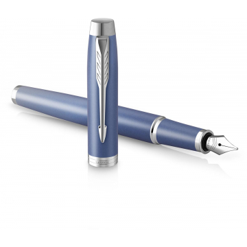 Parker IM Rituals vulpen , blauw CT, fijn, giftbox
