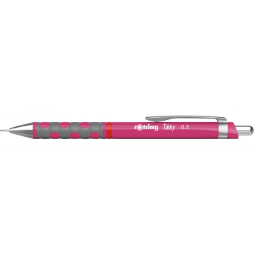 Rotring vulpotlood Tikky, 0,5 mm, roze, doos van 12 stuks