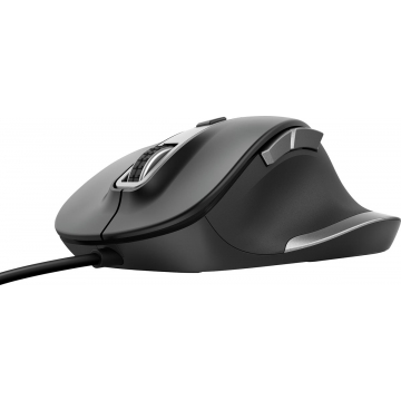 Trust Fyda Comfort muis, zwart
