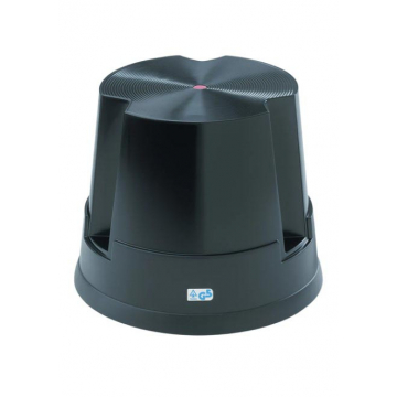 Twinco Easy Step olifantenpoot, rolkruk tot 150 kg, zwart