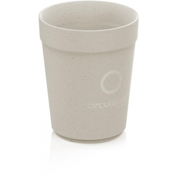 Conpax Circulware beker, 300 ml, PP, beige, pak van 24 stuks