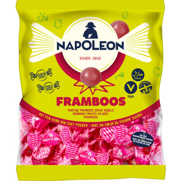Napoleon snoepjes framboos, zak van 1 kg