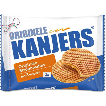 Kanjers stroopwafels, per 2 verpakt, 2 x 40 g