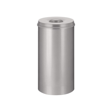 Papierbak met vlamdover Vepabins 50liter 33.5cm grijs