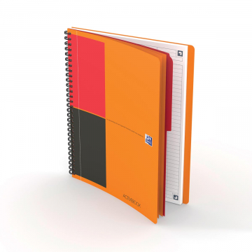 Oxford INTERNATIONAL activebook connect, stevige kartonnen kaft oranje, 160 bladzijden, ft B5, gelijnd