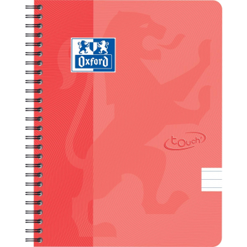 Oxford Touch spiraalblok, ft A5, 140 bladzijden, oranje, gelijnd