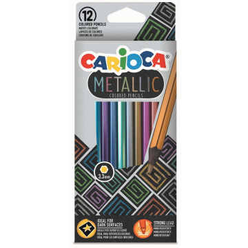 Carioca kleurpotlood Metallic, 12 stuks in een kartonnen etui