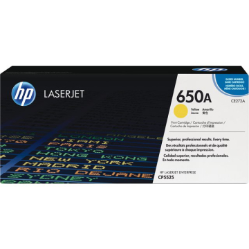 Tonercartridge HP CE272A 650A geel