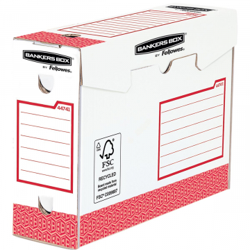 Bankers Box basic archiefdoos heavy duty, ft 9,5 x 24,5 x 33 cm, rood
