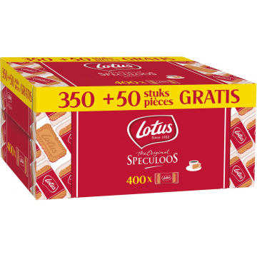 Lotus Biscoff speculoos, doos van 350+50 individueel verpaktje stuks