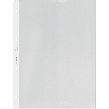 Leitz geperforeerde showtas Premium, ft A4, PP, copy safe, transparant, pak van 100 stuks