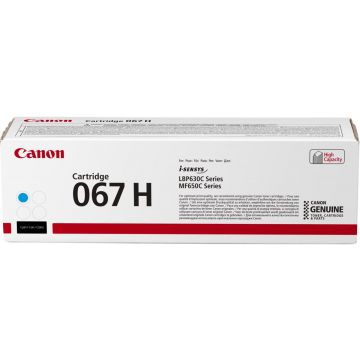 Canon toner 067H, 2.350 pagina's, OEM 5105C002, cyaan