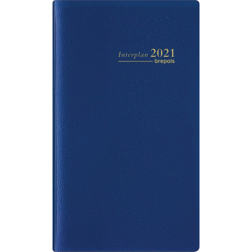 Brepols agenda Interplan Genova 6-talig, blauw