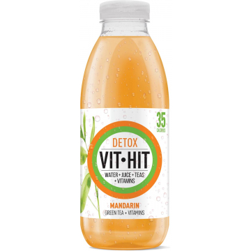 Vit Hit vitaminedrank Detox, flesje van 50 cl, pak van 12 stuks