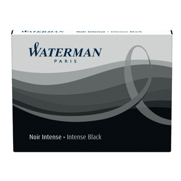 Waterman inktpatronen Standard zwart, pak van 8 stuks