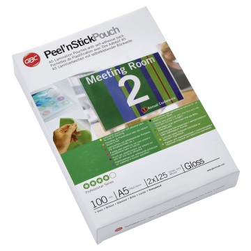 Lamineerhoes GBC A5 zelfklevend 2x125micron 100stuks