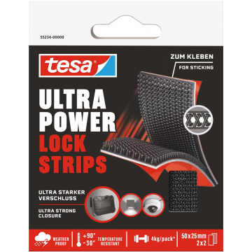 Tesa Lock strips Ultra power, ft 25 mm x 5 cm, blister van 2 x 2 stuks