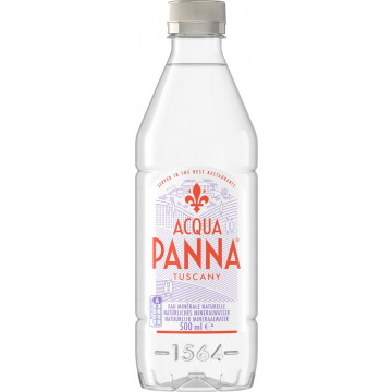 Acqua Panna mineraalwater, niet bruisend, fles van 50 cl, pak van 24 stuks