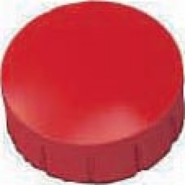 Maul magneet MAULsolid, diameter 15 x 7 mm, rood, doos met 10 stuks