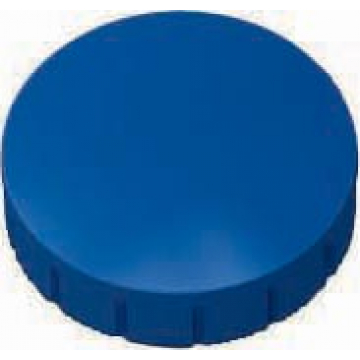 Maul magneet MAULsolid, diameter 24 x 8 mm, blauw, doos met 10 stuks