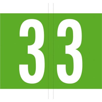 Codetab 3, rol van 500 tabs, licht groen