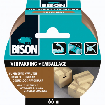 Bison verpakkingstape Original, 50 mm x 66 m
