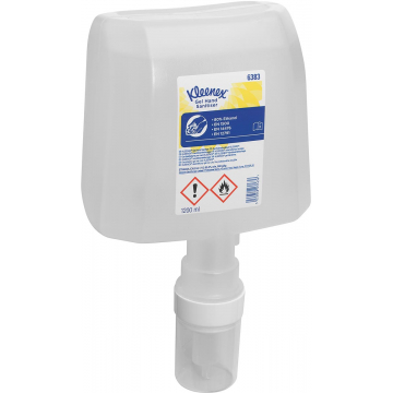 Kimberly-Clark kleenex alcoholgel hand ontsmettingsmiddel, cassette dispenspenser, helder, 1,2 liter