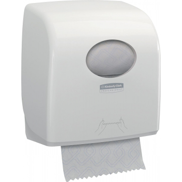 Kimberly Clark handdoelroldispenser Aquarius, voor navullingen Slimrol, kleur: wit