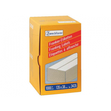 Frankeeretiket Avery Zweckform 3435 135x38mm 1000stuks