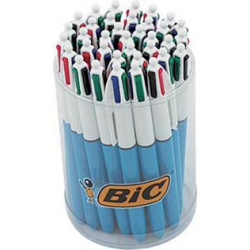 Bic 4 Colours medium geassorteerd, tubo van 36 stuks