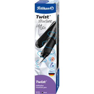 Pelikan Twist vulpen Structure P457, zwart